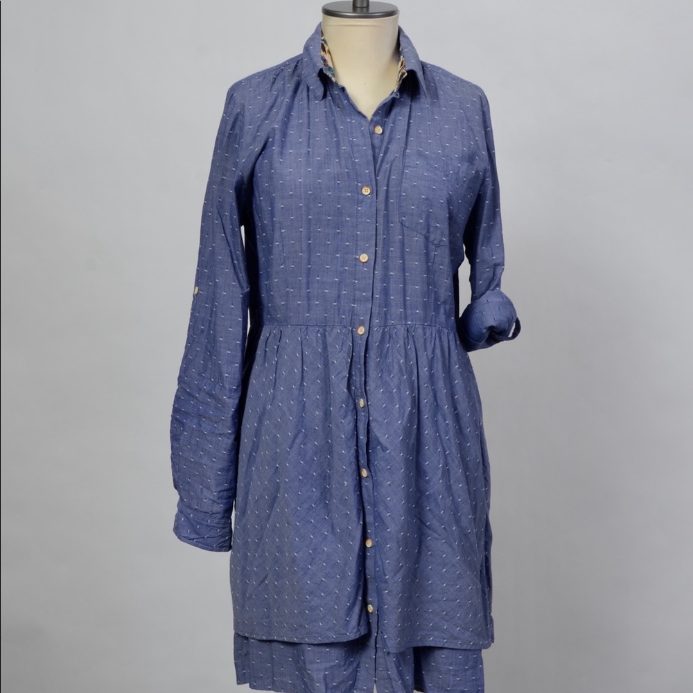 The Anthropologie Speckled Tier Shirtdress